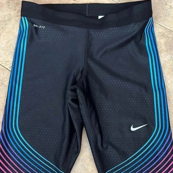 Nike Power Speed Running Capri Tight - Rainbow - Picture 3 of 7